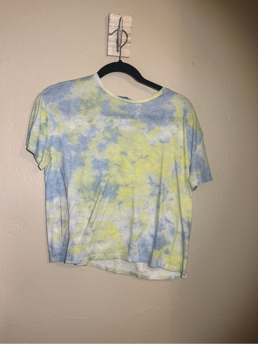 Zara Blue & Yellow Tie-Dye Short Sleeve Tee